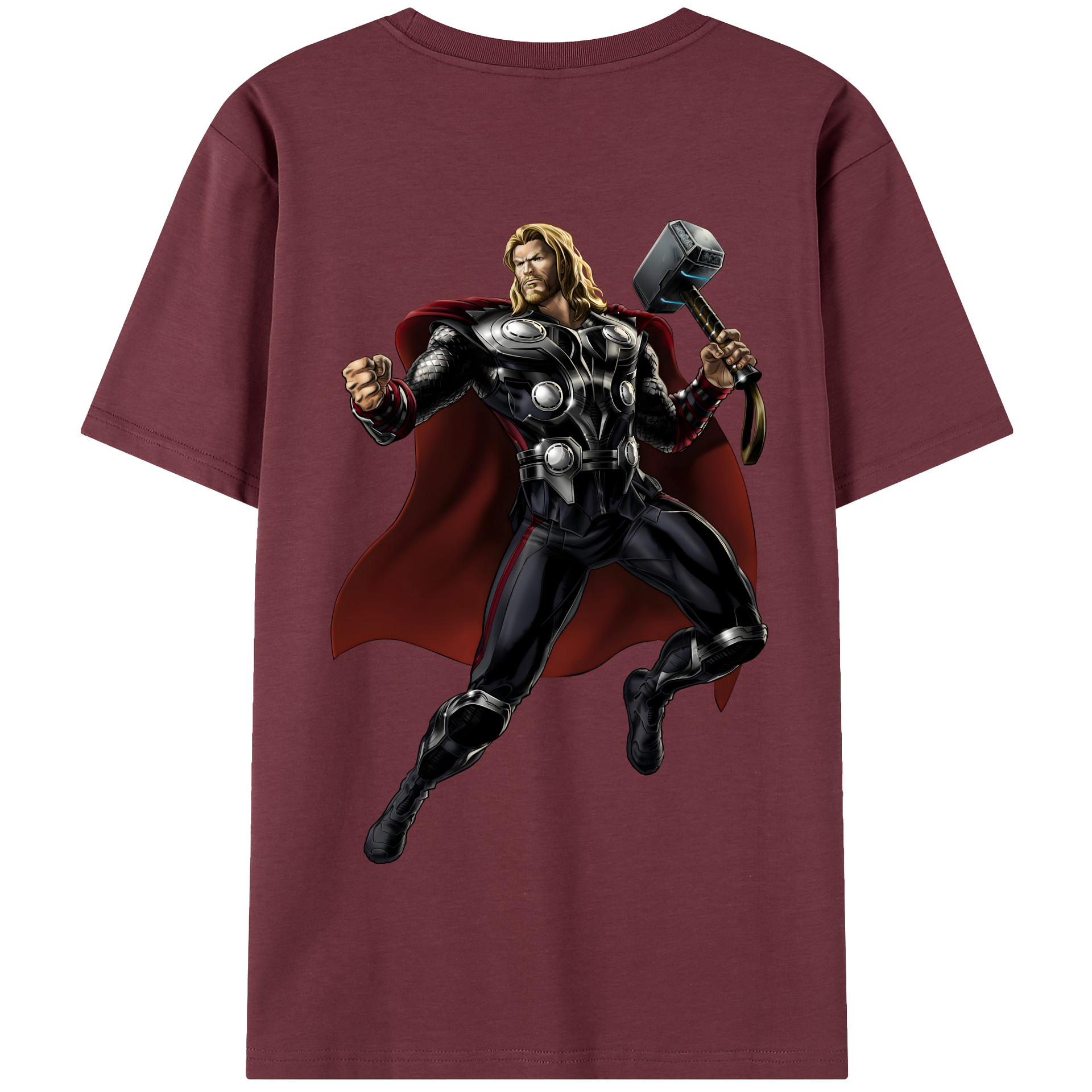 （画像用） アベンジャーズ The Avengers 綿100％半袖Tシャツ（背面プリント）